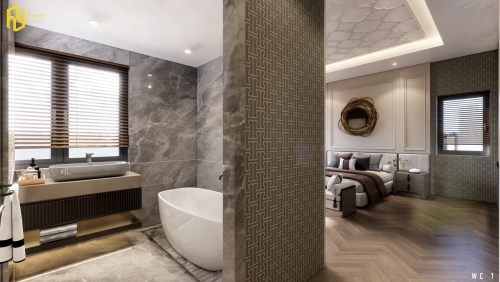Ý tưởng phòng ngủ chính với bồn tắm cao cấp như khách sạn năm sao, bạn đã sẵn sàng